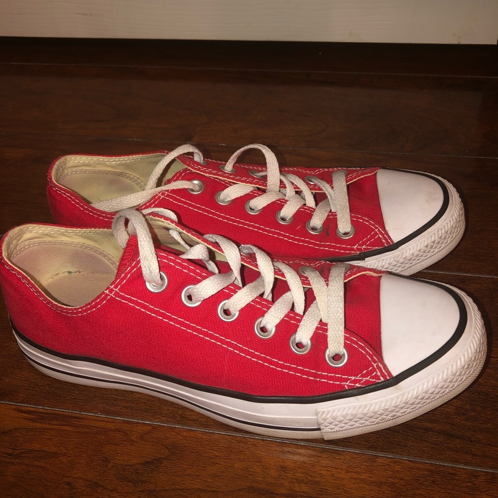 Red Converse Low Top